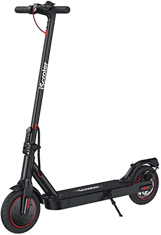 Electric Scooter Adults Fast 25km/h,iScooter Portable E Scooter with APP Control, 25km Long Range, 350W Motor, 8.5'' Maintenance Free Tires,Max Load 264 lbs Electric Scooters for Adults & Teens (i9)