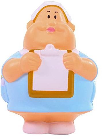 SQUEEZIES Schwester Berta - EIN heldenhaftes Antistress Geschenk für alle Krankenschwestern und netten Helfern denen du eine Freude Machen möchtest. 10 cm geballte Frauenpower