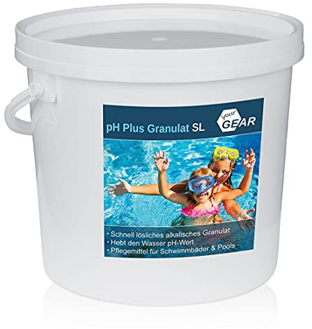 yourGEAR pH Plus Granulat SL schnelllöslicher pH Heber zur optimalen ph-Wert Stabilisierung des Pool-Wassers in 1 kg oder 5 kg Gebinde zur Auswahl [5kg]
