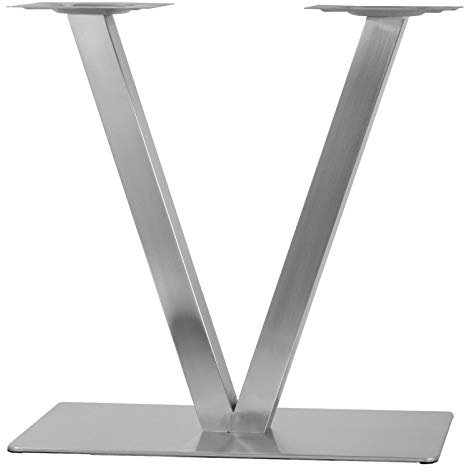 kangten V-Form Tischfuß Edelstahl Tischgestell Tischbein Doppeltischfuß Bausatz Höhe 70cm Tischgestell DIY V-Form Untergestell