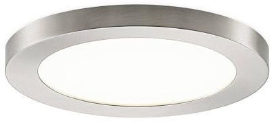 PRIOS LED Deckenleuchte Aureka (Modern) in Alu aus Aluminium (1 flammig,) - Lampe Deckenlampe Wohnzimmerleuchte