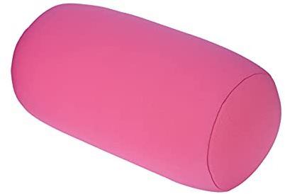 Kissen mit Mini Mikroperlen, Nackenrolle mit Mikroperlen, 30x14cm, Mama Geschenk, Zylindrisches Bequeme Nackenrolle, für Reisen, Schlafen, Baden, Betten, Massage, Yoga, Fuß und Bein Stütze(Rosa)