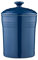 Barbary & Oak BO875007BLU Foundry Medium Storage Jar in Ceramic Stoneware, 23cm, Limoges Blue
