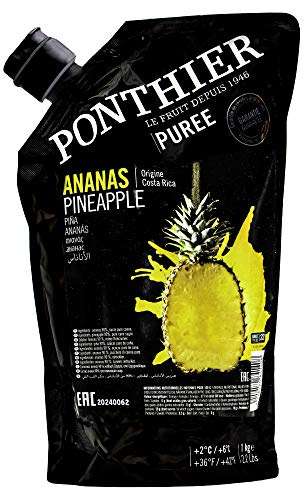 Food-United ANANAS VICTORIA PÜREE Frucht-Mark-Püree von Ponthier 1 KG (1)