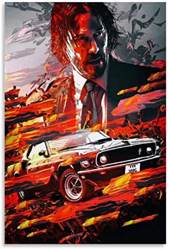 HRTNS Holz Puzzle 1000 Teile John Wick Ultimatum Leinwand Kunstposter Puzzles für Erwachsene und Kinder anspruchsvoll 1000 Piece 29.5x19.6inch(75x50cm) Kein Rahmen