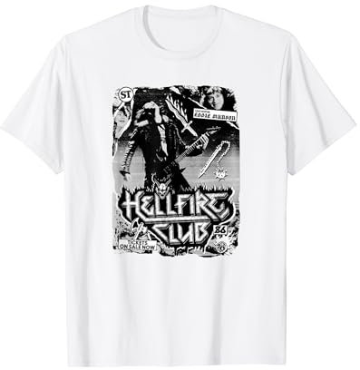 Stranger Things Hellfire Club Eddie Munson Concert T-Shirt