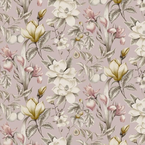 EW by Edinburgh Weavers Lavish Pillowcase Pair – Classic Botanical Cotton Sateen, 200 Thread Count (Blush – 50 x 75cm)