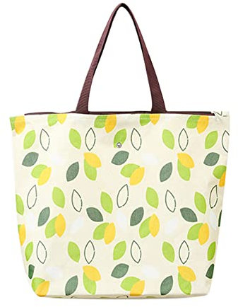 Aiweijia Bolsas de la Compra Plegables Bolsa de la Compra de Comestibles Bolsa Grande de Lona con Cremallera, Bolsas de la Compra para Mujer para Viajes, Playa, Trabajo y Compras