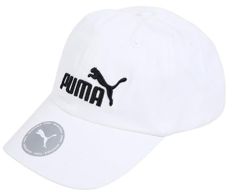 PUMA Fundamentals Cap Weiß - Klassische stylische Logo Basecap, Größe One Size - Farbe White - No. 1