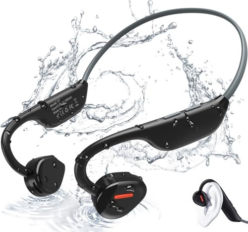ANCwear Open Ear Headphones Wireless Bluetooth 5.3, Running Headphones with Mic, 27g Lightweight Air Conduction Headphones, Waterproof Sport Earphones for Running, Cycling