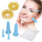 Coppettazione Viso Silicone,Anelli Massaggianti,Massaggio Silicone Coppettazione,per Corpo Collo Gambe Braccio Schiena Facial Trattamenti di Bellezza,2 Taglie (Blue)
