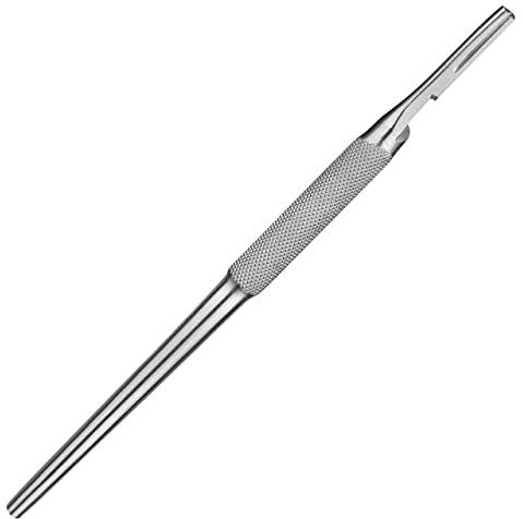Shehadeh - Scalpel holder - Figure 4 - Scalpel handle no. 4 - stainless steel - round