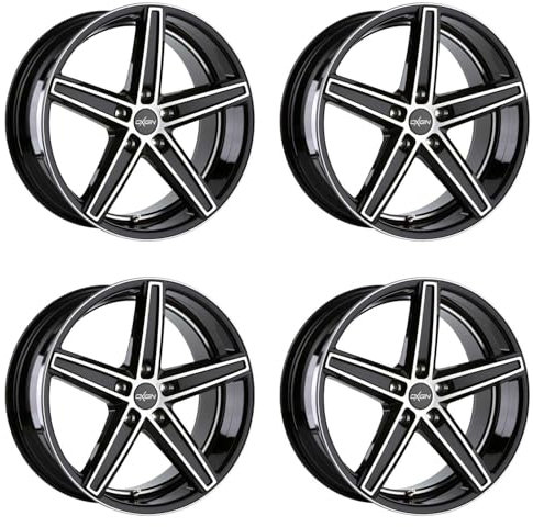 4x Oxigin Felgen Alufelgen 18 Concave 9,0x20 ET40 5x108 black full polish kompatibel mit Jaguar E-Pace F-Pace I-Pace XE XF XJ