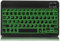 Kabellose Bluetooth Tastatur, Wireless Tastatur für iPad/Samsung/iPhone Tablet PC mit Hintergrundbeleuchtung, Wiederaufladbar Bluetooth Tragbare QWERTZ Tastatur für iOS, Windows, Android (7-Farben)