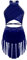 YiZYiF Vestito da Balletto Bambina Costume di Danza Senza Maniche Abito da Ballo Lirico Contemporaneo Body da Ginnastica Vestito Pattinaggio Artistico Blu Scuro 13-14 Anni