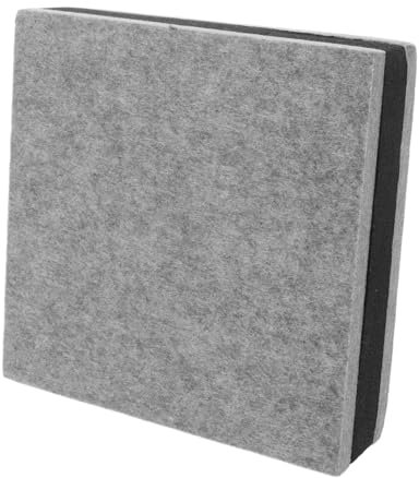 ibasenice Almohadillas para Soporte de Altavoz Difusor Acústico para Subwoofer Almohadillas para Monitor de Estudio Aislamiento de Espuma para Estudio de Grabación Color Gris 20 X 20 X 5 2 Cm