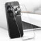 FAOMSEBS Senza Bordo Trasparente Cover per iPhone 15 Pro [Protettore per Lenti Fotocamera] (Sensazione di Metallo Nudo) Custodia Sottile Case per iPhone 15 Pro Cover Antishock 6,1'' 2023
