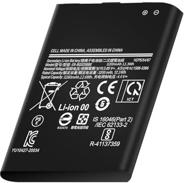 3200 mAh Battery for Samsung Galaxy Xcover 5 (G525F) Model EB-BG525BBE High-Density Cells High Capacity Lithium Polymer Battery Replacement