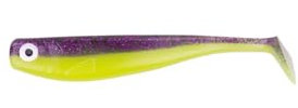 ZECK - Angelköder, Kunstköder, Gummifisch - Zander Gummi | 9cm - Purple Chartreuse | 3 STK.