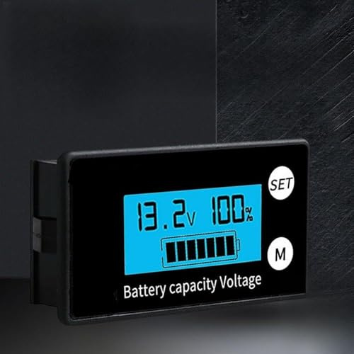 Batterie à tension avec capacité d'alarme CC 12 V pour batteries au lithium LCD 72 V Affichage acide Plage 8100 V (8100 V Biue)