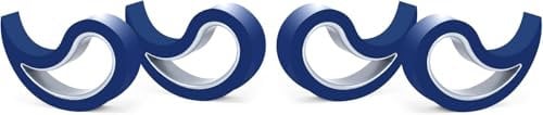 Stoppy, Stoppi, Fermafinestre, Fermafinestra, Fermaporte, Fermaporta, set di 4 disponibile in 14 colori (Blu scuro)