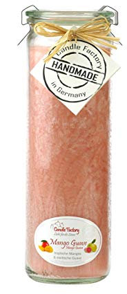 Candle Factory Big-Jumbo Kerze im Weck-Glas mit Duft Mango-Guave 306-096