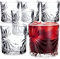 KADAX Trinkgläser, 6er Set, Wassergläser, Saftgläser aus Glas, Gläser für Wasser, Drink, Saft, Party, Garten, Universalgläser, Cocktailgläser, Getränkegläser, modernes Design (300ml, Sonne)