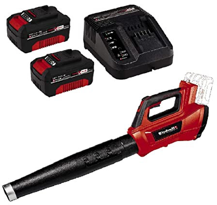 Einhell Professional Souffleur de feuilles sans fil GE-LB 36/210 Li E-Solo Power X-Change (36V , Li-Ion, puissance 816 m³/h, mode turbo, tube 3 longueurs amovible) avec Chargeur et 2 Batteries 3,0Ah