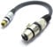VITALCO XLR Femmina a RCA Femmina Adattatore Connettore per Microfono Cannon a Chinch Cavo