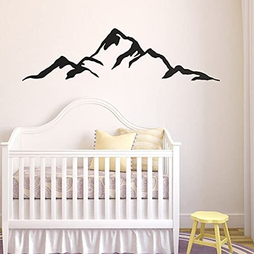 QIANGTOU Decalcomanie da Muro di Montagna Decalcomanie da Muro in Vinile Moderno, Idea Regalo Unica, Oggettistica per la casa, Rimovibile Wall Art Mural Home Decoratio 137x44cm