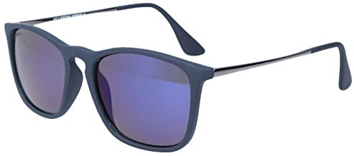 Stylische Montana Eyewear Sonnenbrille MS34A aus mattem Kunststoff in Dunkelblau - Blau