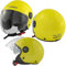 Scooter Jet Casco Moto Visiera Lunga Parasole ECE 22 06 Certificato Fluo A-Pro M