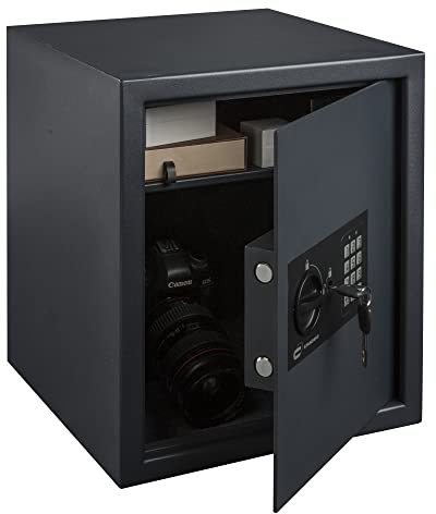 STANDERS - Elektronischer Safe - 40L - 40 x 35 x 36 cm - Wandtresor - Code-Safe - 2 Sicherheitsschlüssel - Elektronisches Passwort Tresor