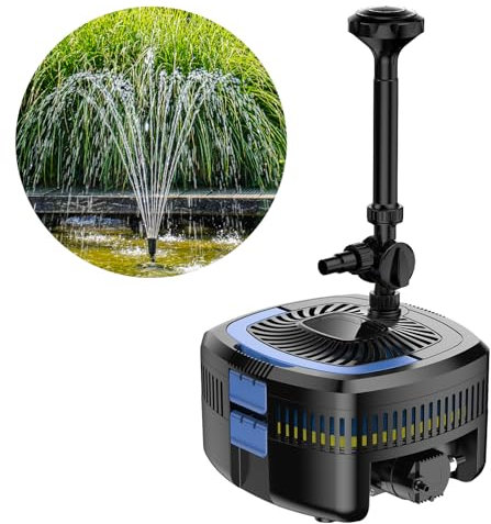 BluGarda BluFilter 5211-11W UV-c - Filtre UV et Pompe, Filtre de Bassin, Purificateur, avec Filtre, Pompe a Filtre, Submersible, Ensemble Complet, Ensemble de Fontaine - 5 200 litres/Heure