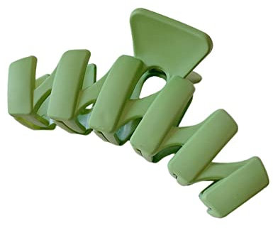 tinysiry Pince à cheveux pour femmes et filles, pinces à cheveux en résine, pinces à griffes à mâchoire forte, grandes pinces à griffes pour cheveux épais ou fins Verte de l'herbe