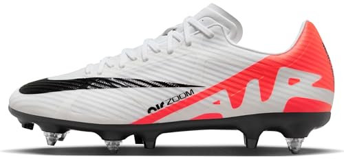 NIKE Zoom Vapor 15 Acad SG-PRO AC, Basso Uomo, Bright Crimson White Black, 42.5 EU