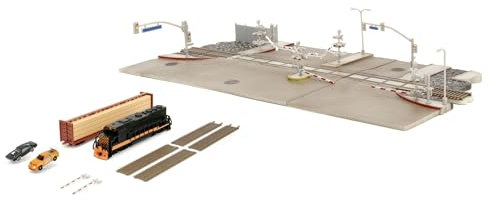 Jada Toys Fast and Furious Train Scene - Diorama inkl. 2 Nano-Modellautos (Dodge Charger und Toyota Supra), Zug & Zubehör zur Final Race Szene in The Fast and The Furious, ab 8 Jahre