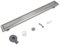 VANCOCO Edelstahl Duschrinne 80 cm, Bodenablauf Komplettset, 2 In 1 Befliesbar Doppelseitige extra Flach 360° Siphon Ablaufrinne, mit Geruchsverschluss und Haarsieb Haarfilter