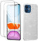 Wousunly Kompatibel mit iPhone 11 Hülle Glitzer Silikon 3 In 1,Handyhülle iPhone 11 mit 2 Stück Panzerfolie Stoßfeste,Schutzhülle iPhone 11 Dünn Anti Rutsch (Silber)