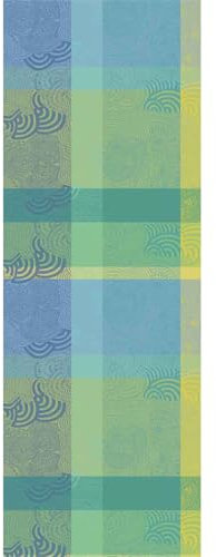 Garnier Thiebaut Mille Rainures Atoll Jacquard Tischläufer, hergestellt in Frankreich