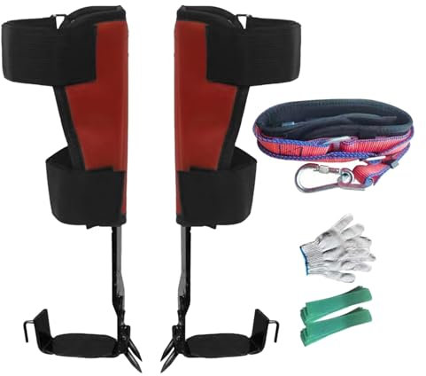 Baumklettern, Edelstahl Baumkletterspikes, Baumkletterschuhe, Mit Kletterspikes Und Knöchelriemen Kletterausrüstung Kletterer Baumstacheln, Zum Obstpflücken, Jagen, Holzeinschlag