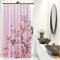 LIVETTY Rideau de douche en tissu anti-moisissure pour homme et femme avec 12 crochets Motif oiseau rose 90 x 180 cm
