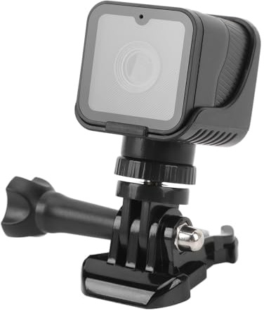 Fotocamera per Casco da Bici, Action Cam Sportiva 1080P Grandangolare 120°, Registrazione in Loop, Funzionamento con 1 Pulsante, Corpo Impermeabile in ABS, per Esterni,