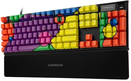 SteelSeries Keycaps - Mit Künstler entworfene Limited Edition - Roma Bib - Double Shot-Keycap - Langlebiger PBT-Thermoplast - Kompatibel mit vielen mechanischen Tastaturen - Spezielles Artwork