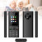Basic Mobile Phones for The Elderly and Kids, Unlocked Dumb Phones, Cell Phones Without Internet - with Big Buttons, MP3, MP4, Camera, Flashlight, SOS,Black