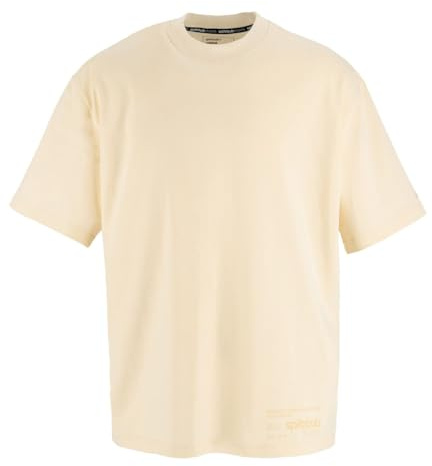 Spitzbub T-Shirt Shirt Kurzarm Oversize Shirt Herren Shirt in Beige