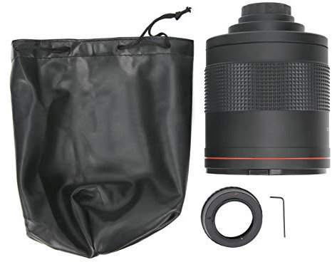 Obiettivo a specchio teleobiettivo, obiettivo a specchio super teleobiettivo F8.0 da 900 mm con anello adattatore compatibile con la fotocamera di montaggio