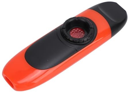 ABS Kazoo Flöte mit 5 Membranen für Ensemble und Reisen | Robuster Kunststoff, 5 Membranen, Orange
