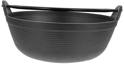 Cabilock Gusseisen Dutch Oven Antihaft Camping Topf Vielseitiger Kochkessel Für Outdoor Lagerfeuer Und Küche Zum Schmoren Braten Grillen Und Kochen Von Suppen Und Eintöpfen