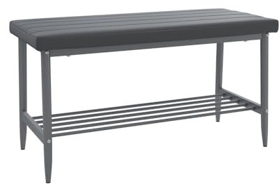 Vicco Sitzbank Grand, Bank für die Essecke, Grau, 85 x 35 cm